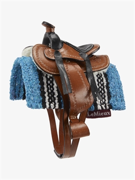 LeMieux Mini Toy Pony Western Pad - Azure